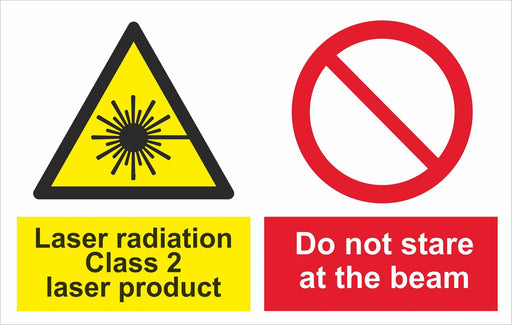 Laser radiation Class 2 laser product