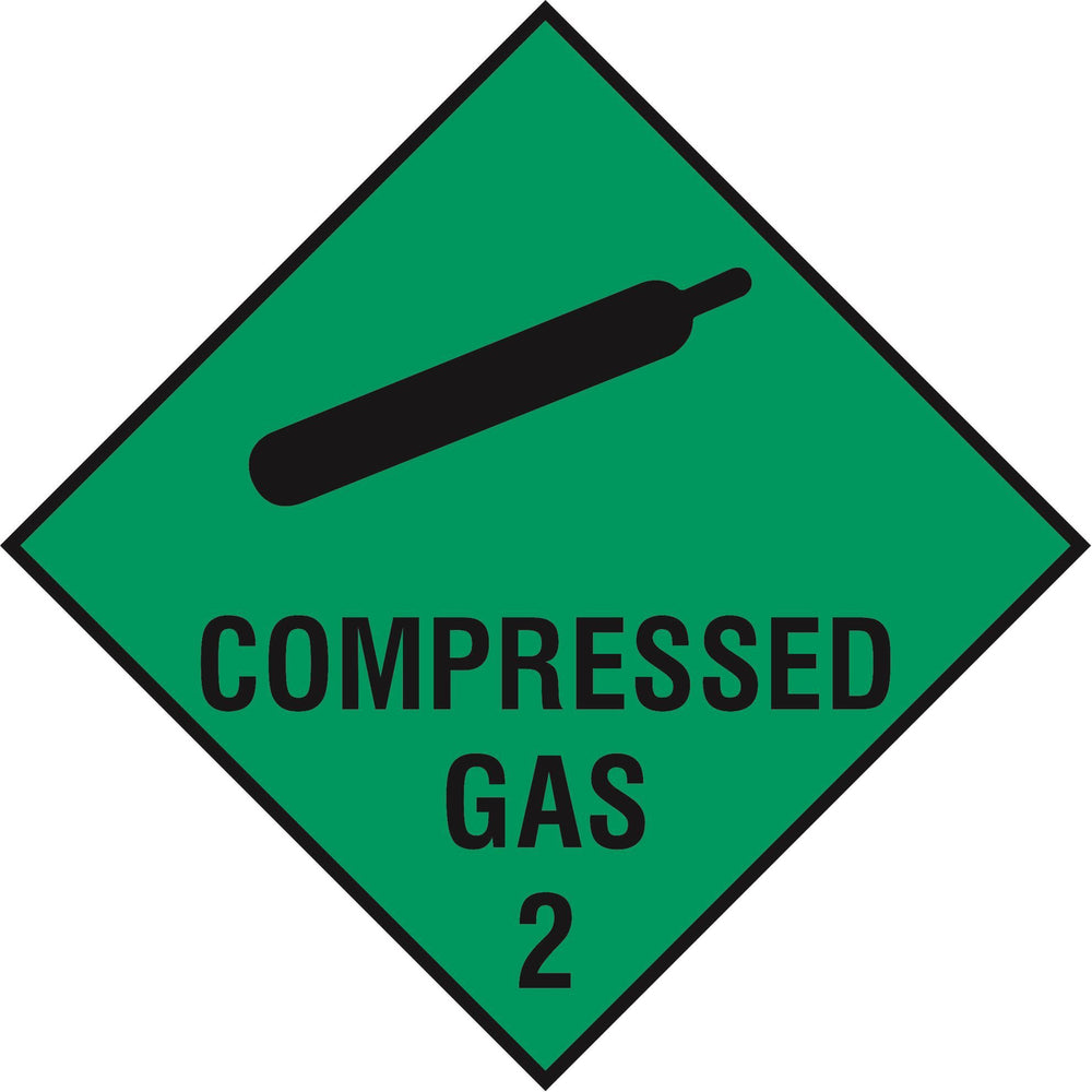 Hazardous Diamond - COMPRESSED GAS 2