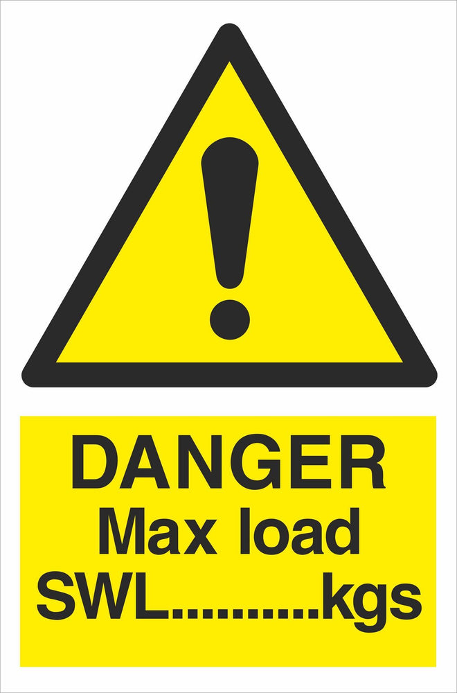 DANGER Max load