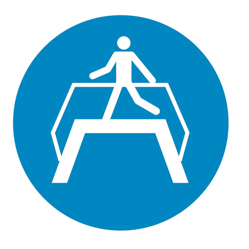 Use footbridge - Symbol sticker sheet supplied as per image shown