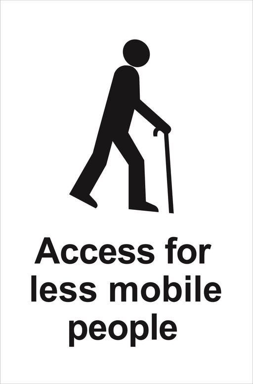 Access for less mobile people