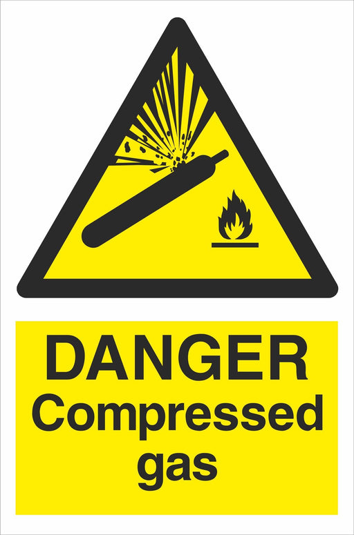 DANGER Compressed gas