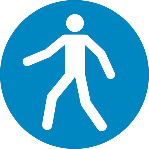 Use this walkway - Symbol sticker sheet supplied as per image shown