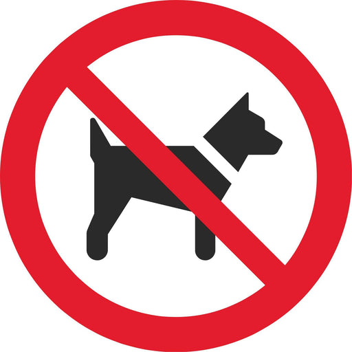 No dogs - Symbol sticker sheet