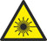 Warning Laser beam - Symbol sticker sheet