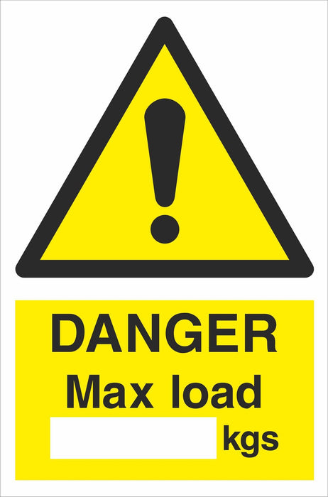 DANGER Max load