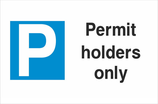 Permit holders only