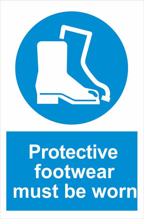 Protective footwear must be worn