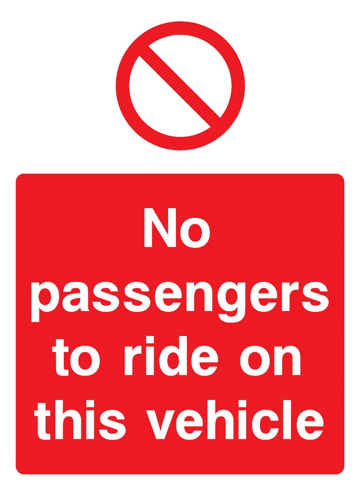 No passengers to ride on this vehicle