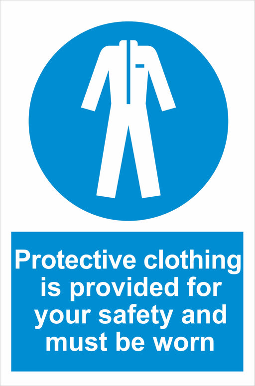 Protective clothing is provided for your safety and must be worn