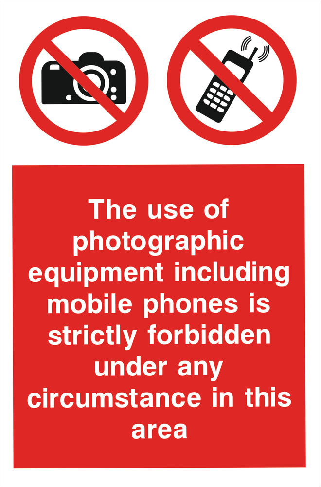 The use of photographic equipment…